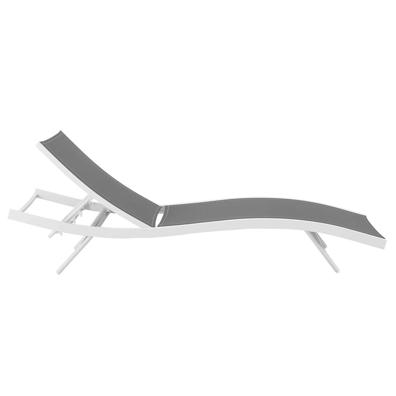 Dive Alfresco Chaise Sunlounger, White & Gray