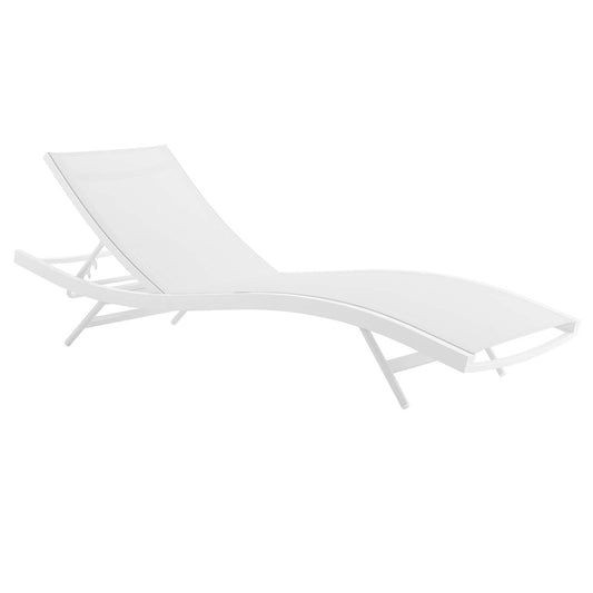 Dive Alfresco Chaise Sunlounger, White