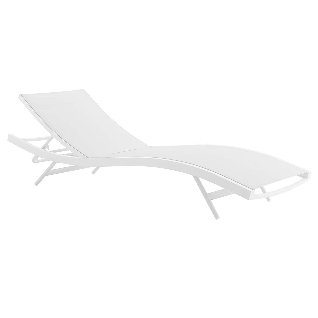 Dive Alfresco Chaise Sunlounger, White