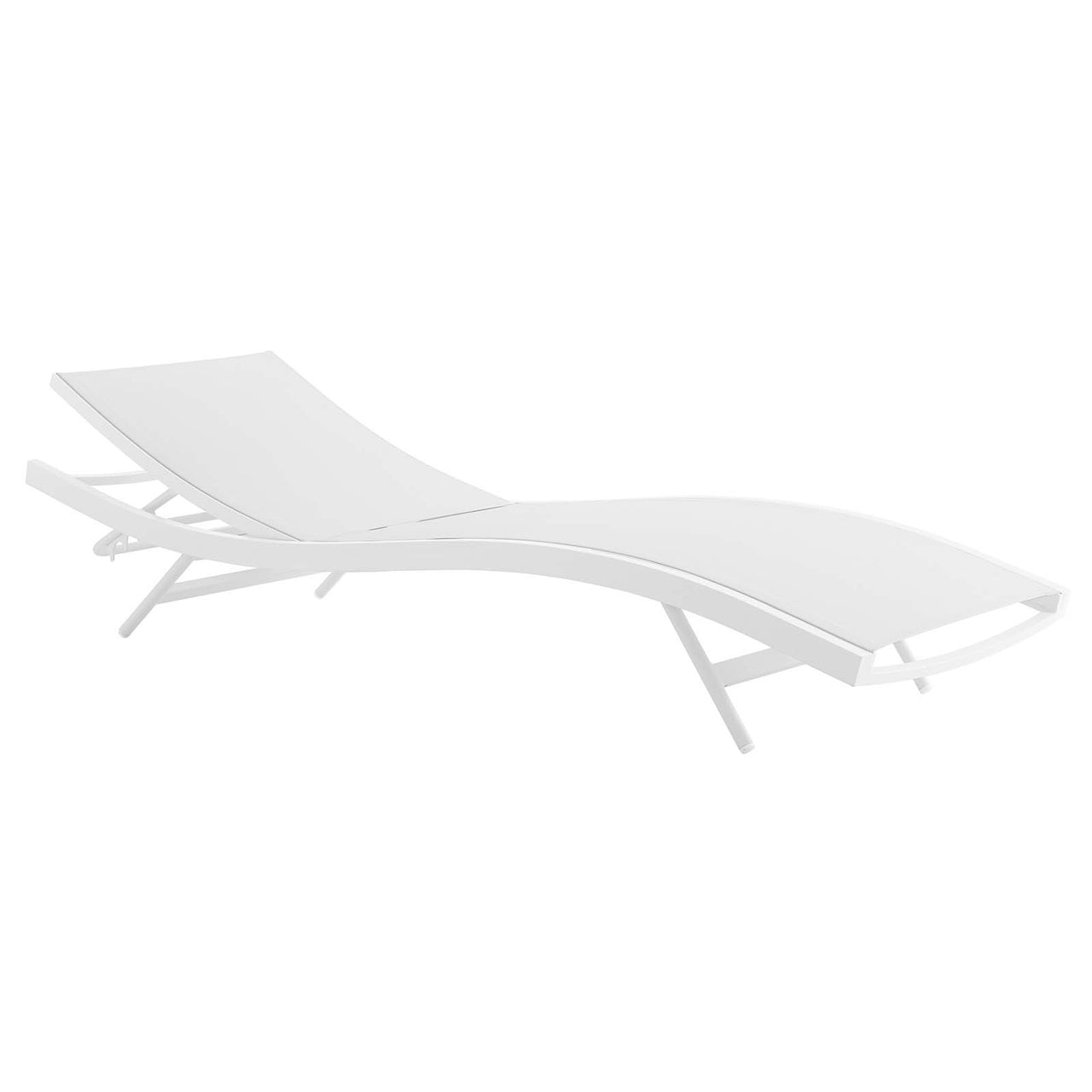 Dive Alfresco Chaise Sunlounger, White