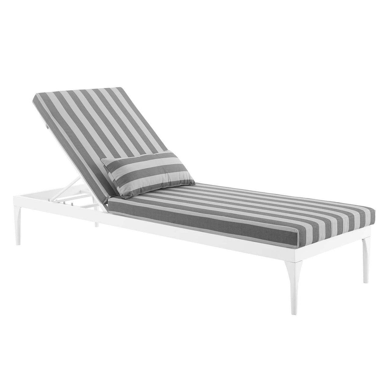 Viewpoint Sunlounger Chair, Striped Gray