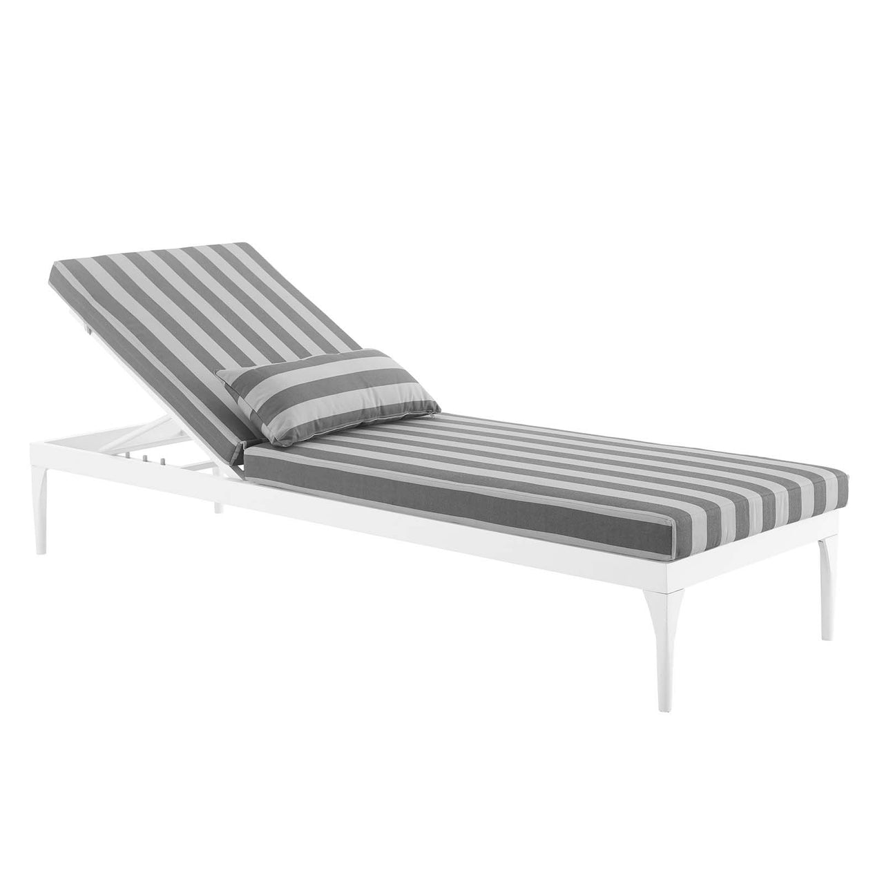 Viewpoint Sunlounger Chair, Striped Gray