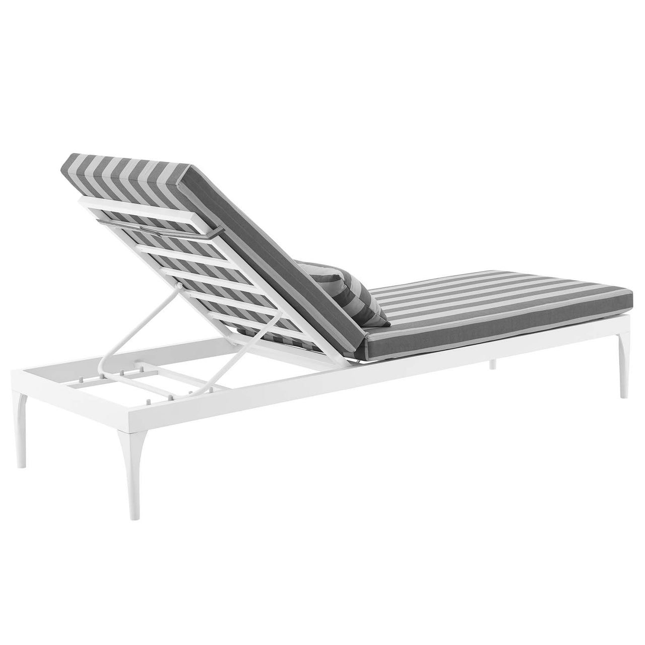 Viewpoint Sunlounger Chair, Striped Gray