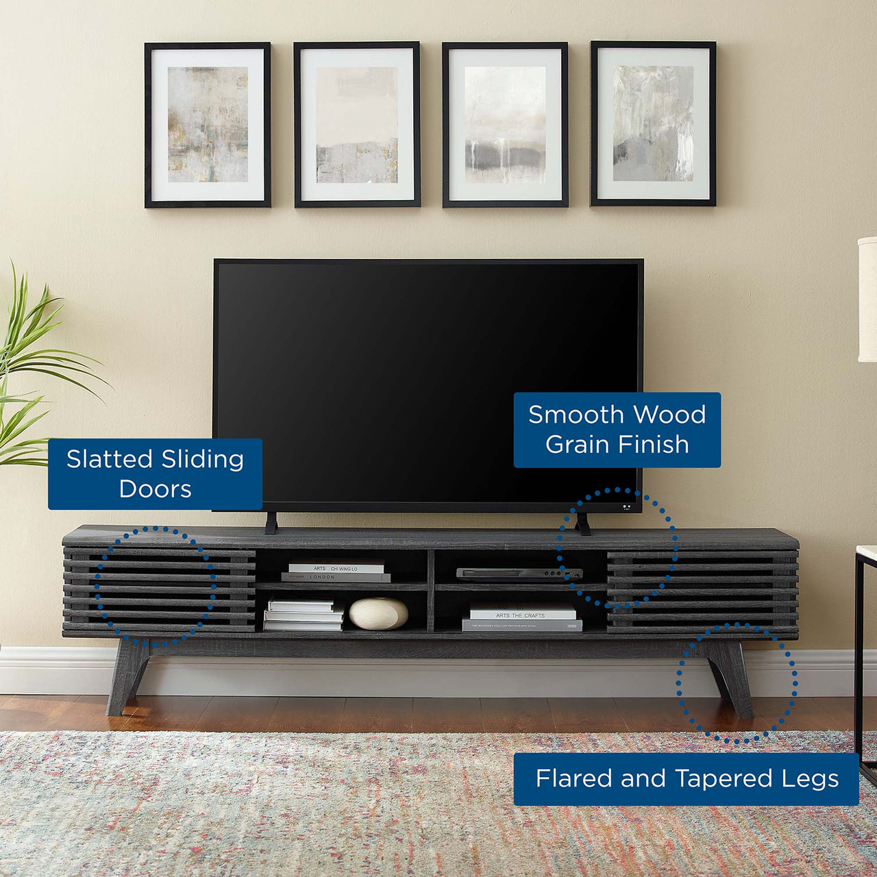 Ventra Entertainment Center, Large, Charcoal