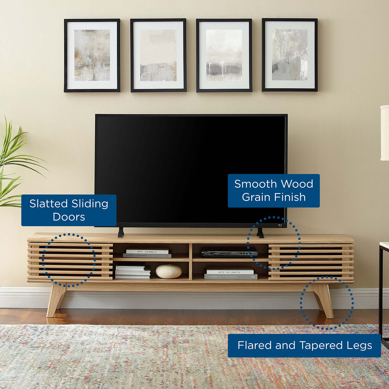 Ventra Entertainment Center, Large, Oak