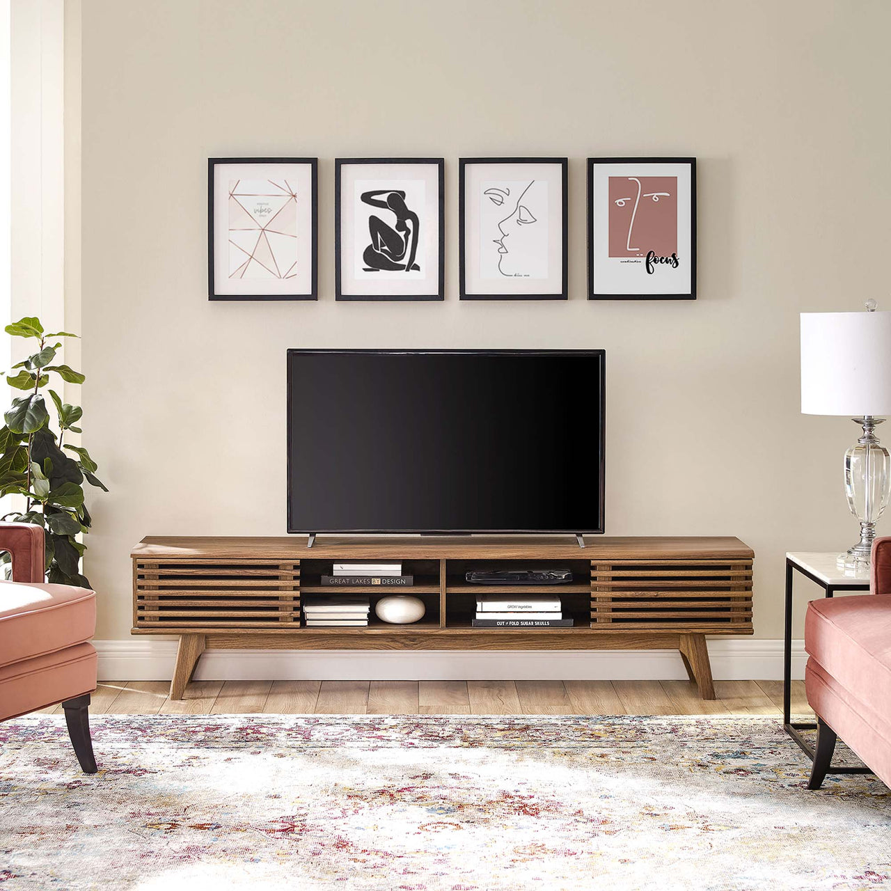 Ventra Entertainment Center, Large, Walnut