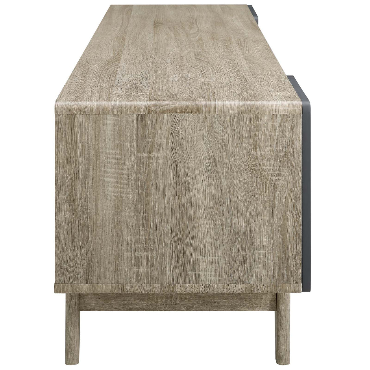 Medusa TV Stand, Large, Natural Wood & Gray