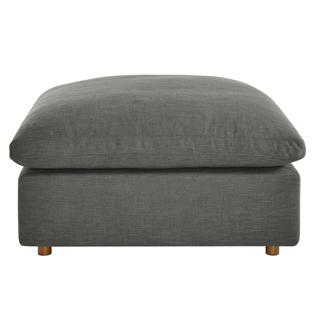 Angelic Cloudblend Ottoman | Modular Sectional Component, Gray