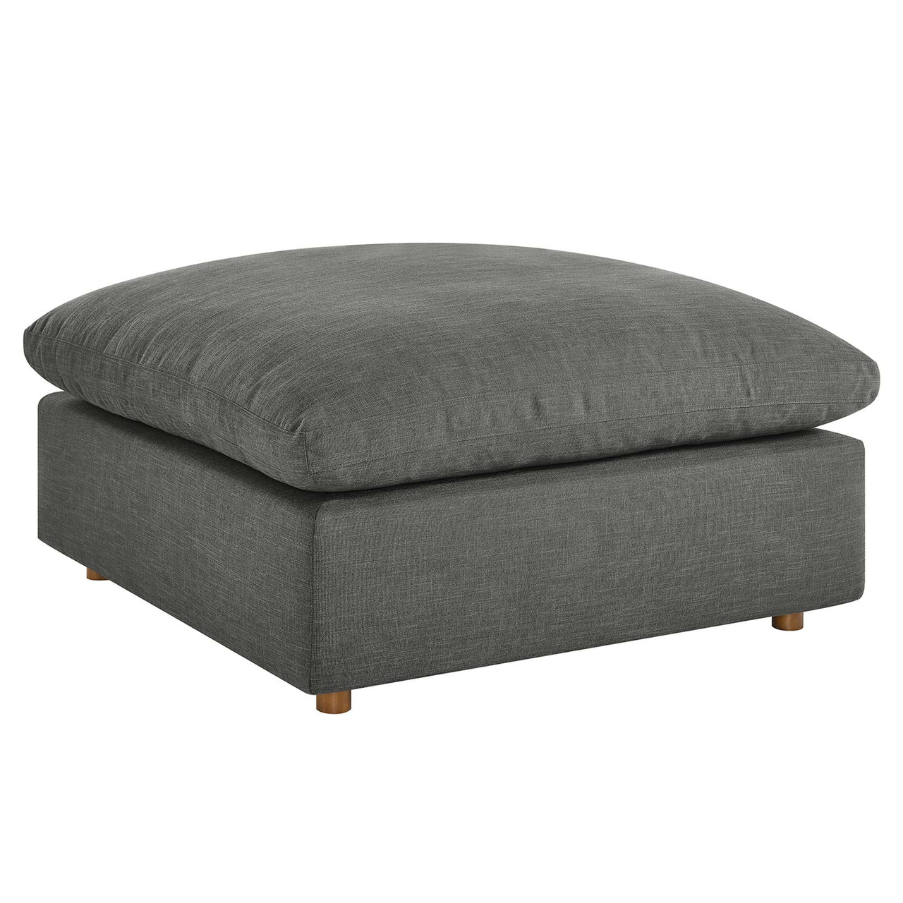 Angelic Cloudblend Ottoman | Modular Sectional Component, Gray