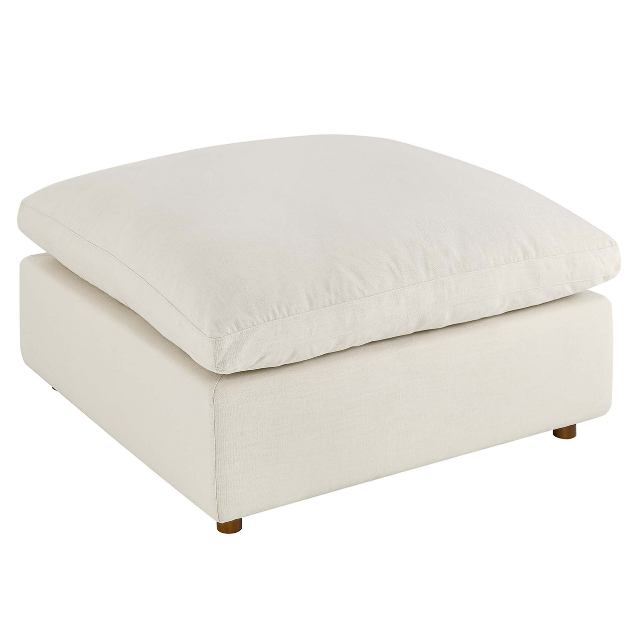 Angelic Cloudblend Ottoman | Modular Sectional Component, Light Beige