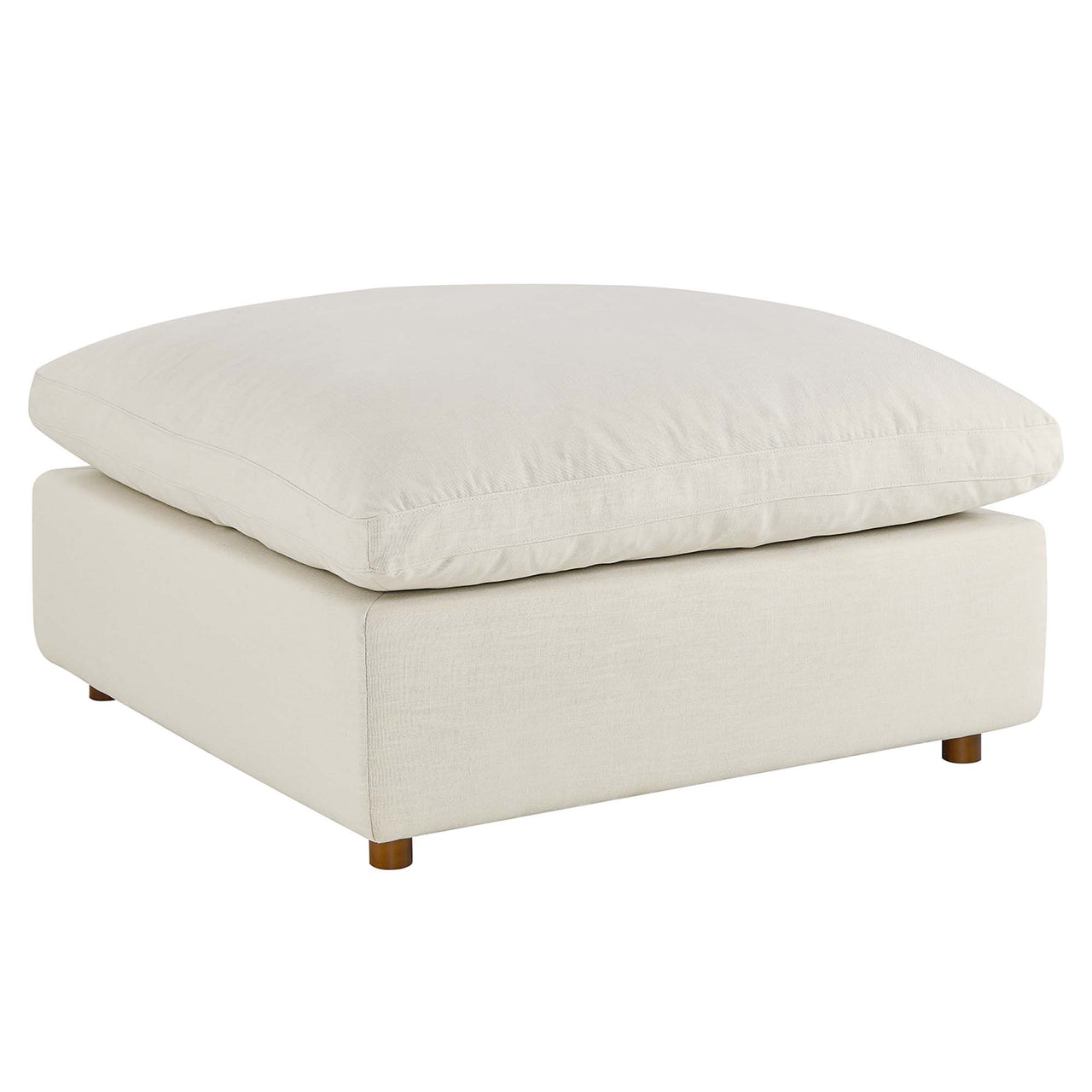 Angelic Cloudblend Ottoman | Modular Sectional Component, Light Beige