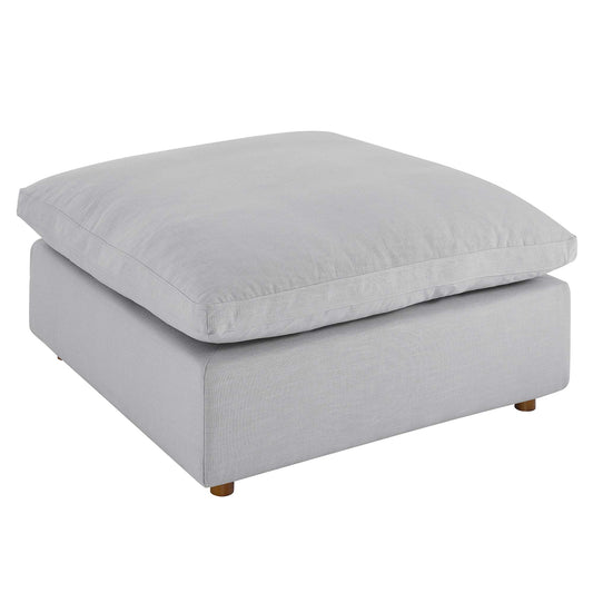 Angelic Cloudblend Ottoman | Modular Sectional Component, Light Gray