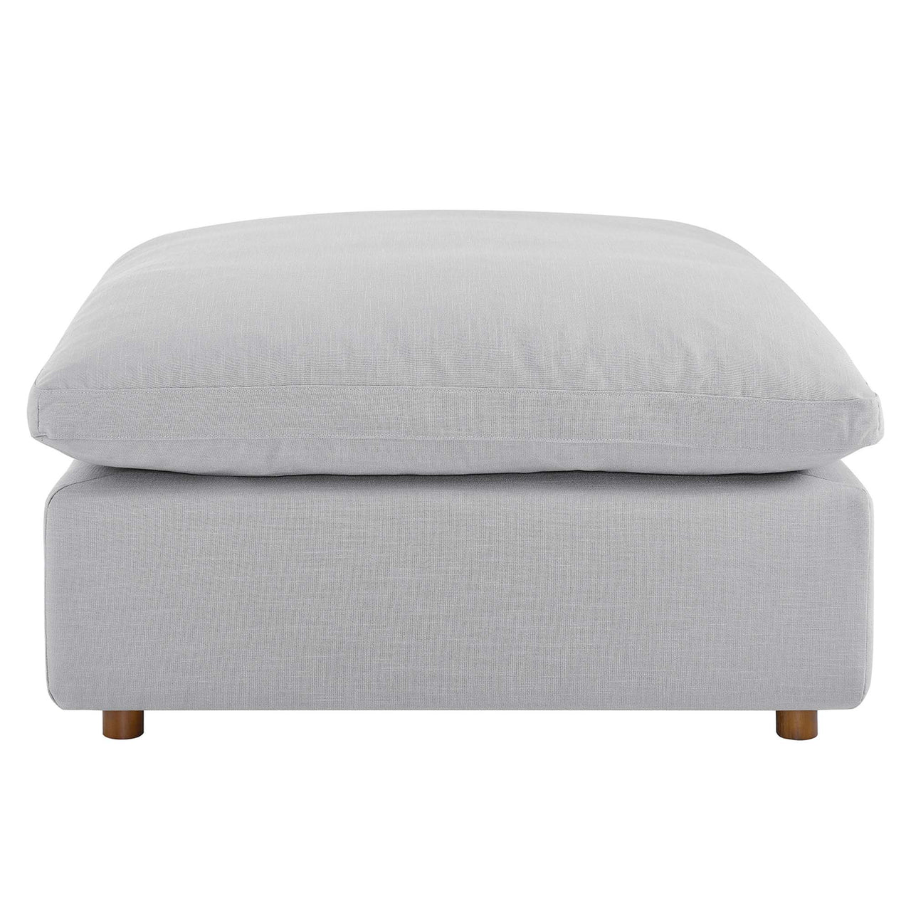 Angelic Cloudblend Ottoman | Modular Sectional Component, Light Gray