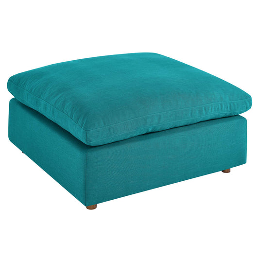 Angelic Cloudblend Ottoman | Modular Sectional Component, Teal