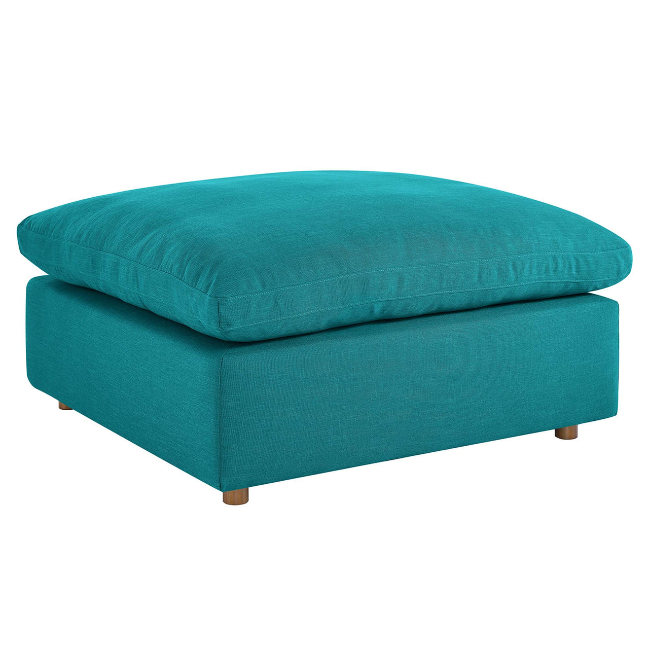 Angelic Cloudblend Ottoman | Modular Sectional Component, Teal
