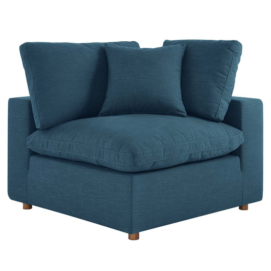 Angelic Cloudblend Corner Chair | Modular Sectional Component, Azure