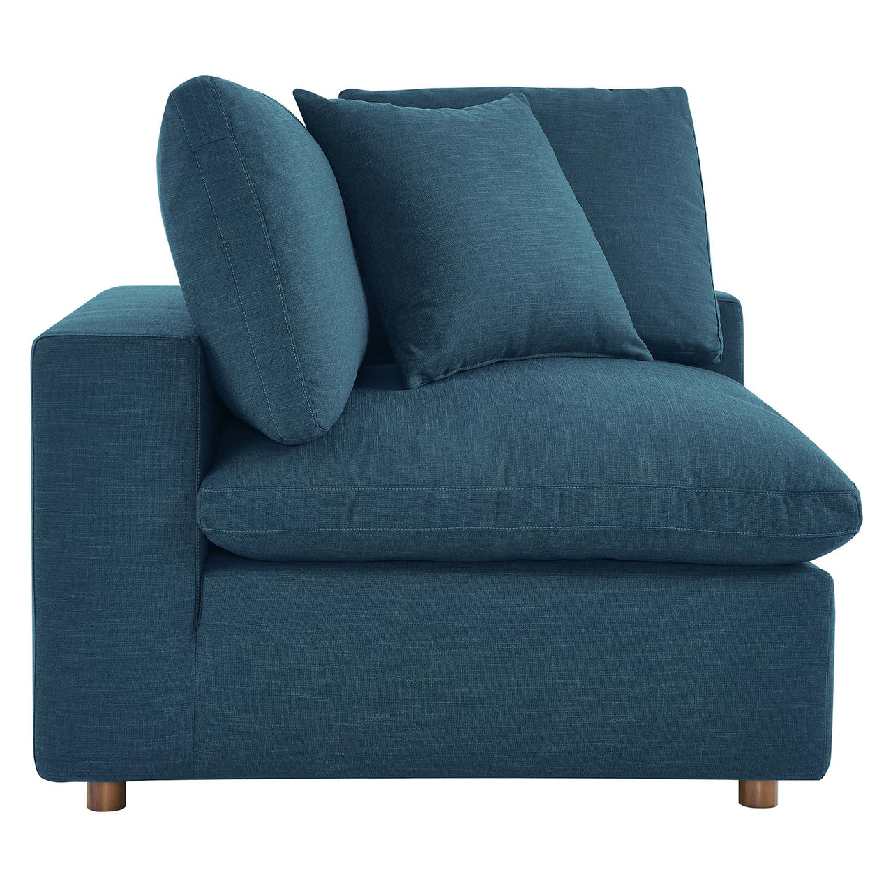 Angelic Cloudblend Corner Chair | Modular Sectional Component, Azure