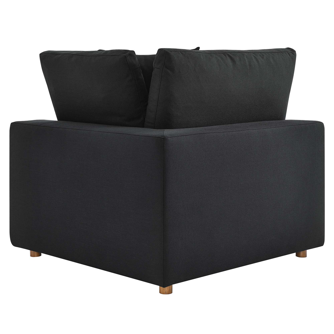 Angelic Cloudblend Corner Chair | Modular Sectional Component, Black
