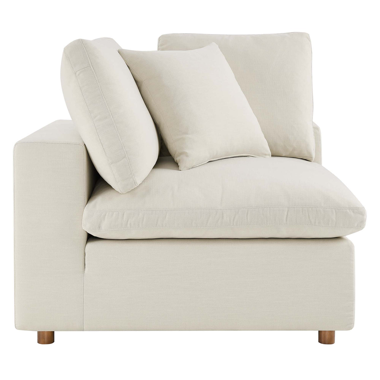 Angelic Cloudblend Corner Chair | Modular Sectional Component, Light Beige