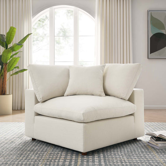 Angelic Cloudblend Corner Chair | Modular Sectional Component, Light Beige