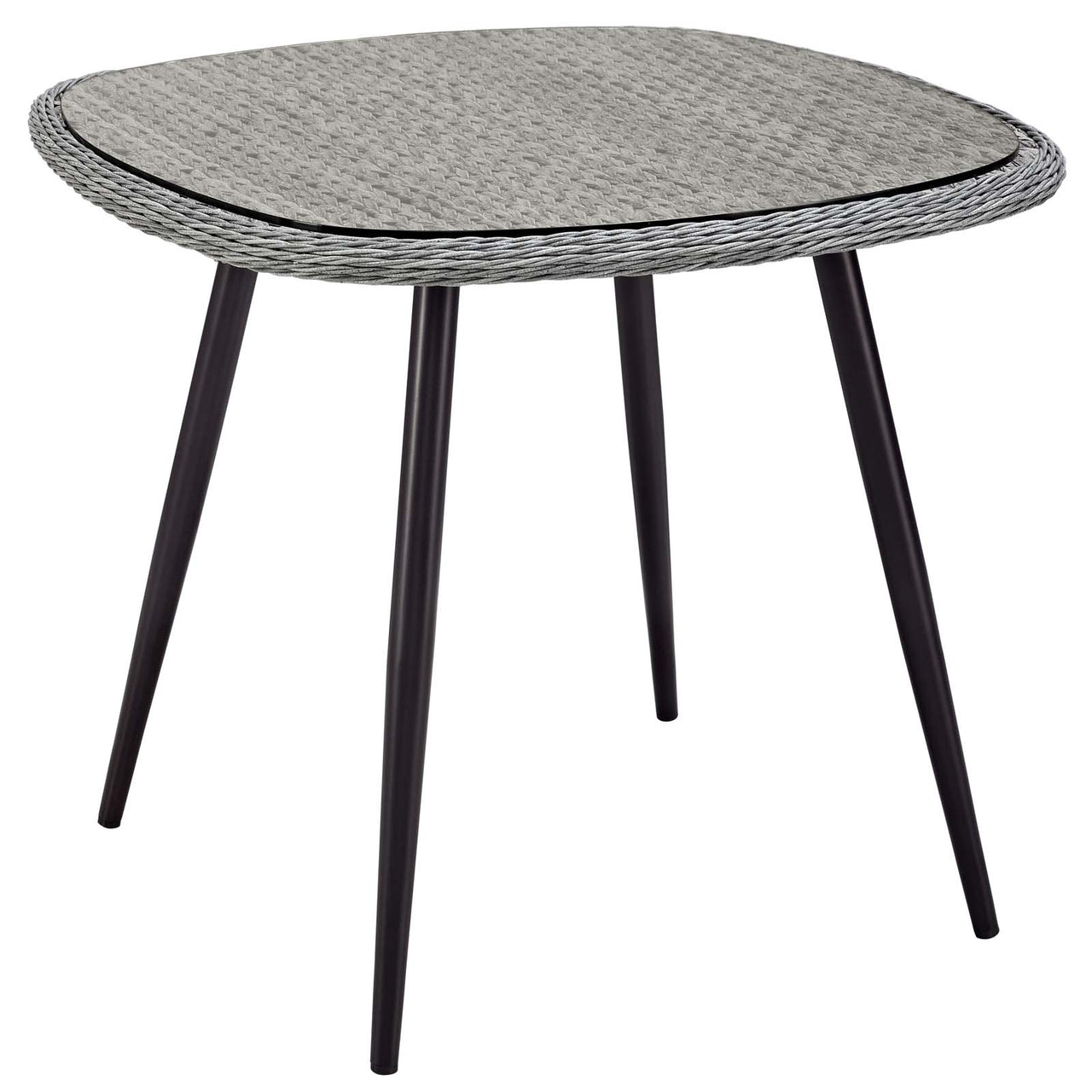 Stratus 5-Piece Alfresco Woven Dining Set, Gray