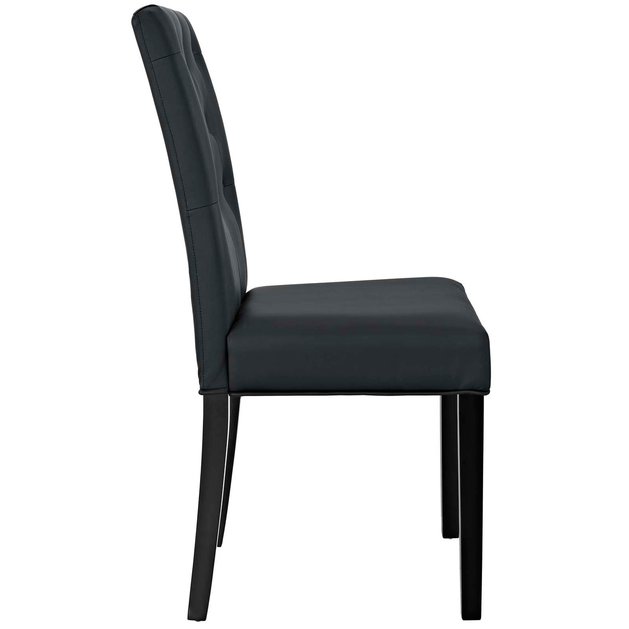 Octave Eco-Leather Dining Chair Set of 2, Black