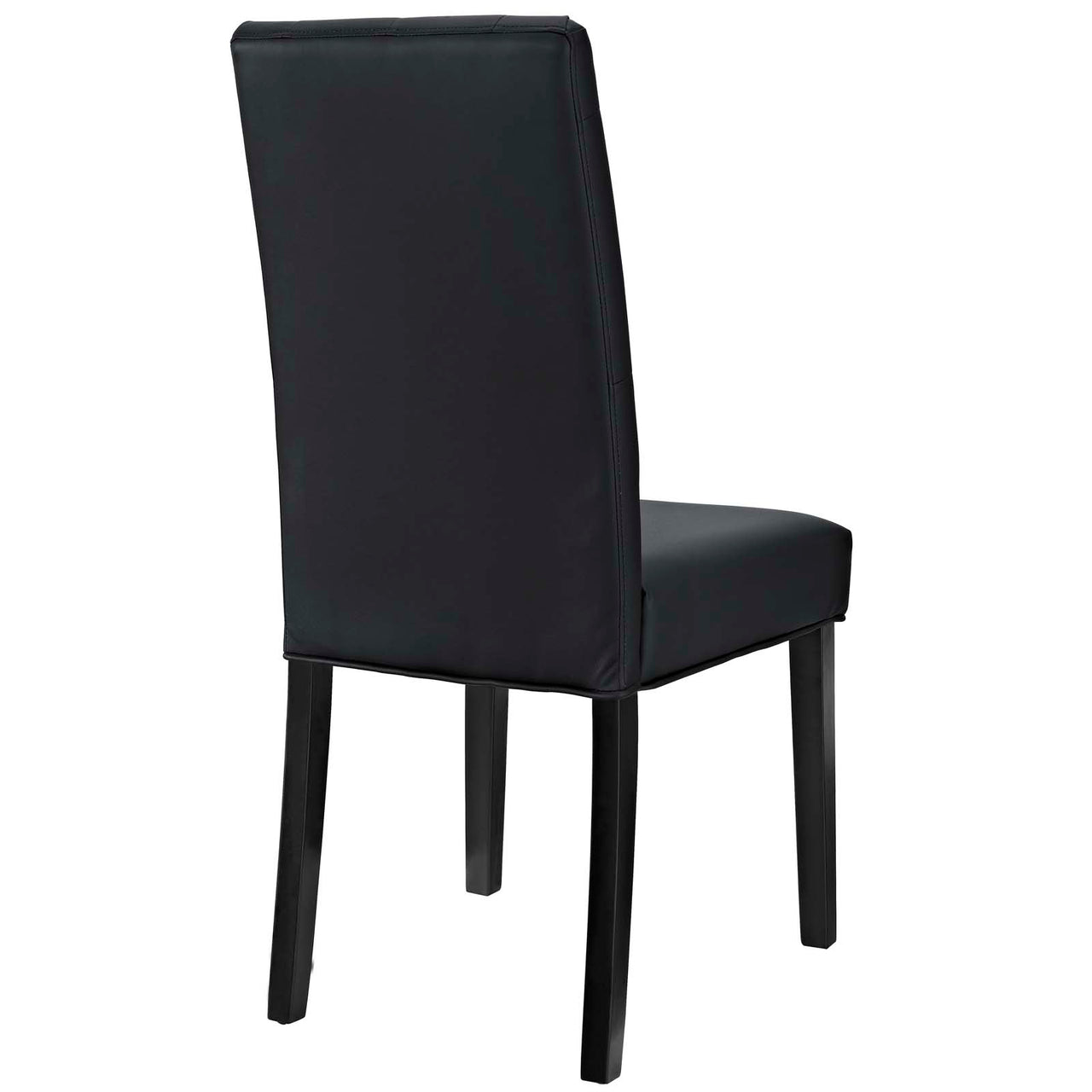 Octave Eco-Leather Dining Chair Set of 2, Black