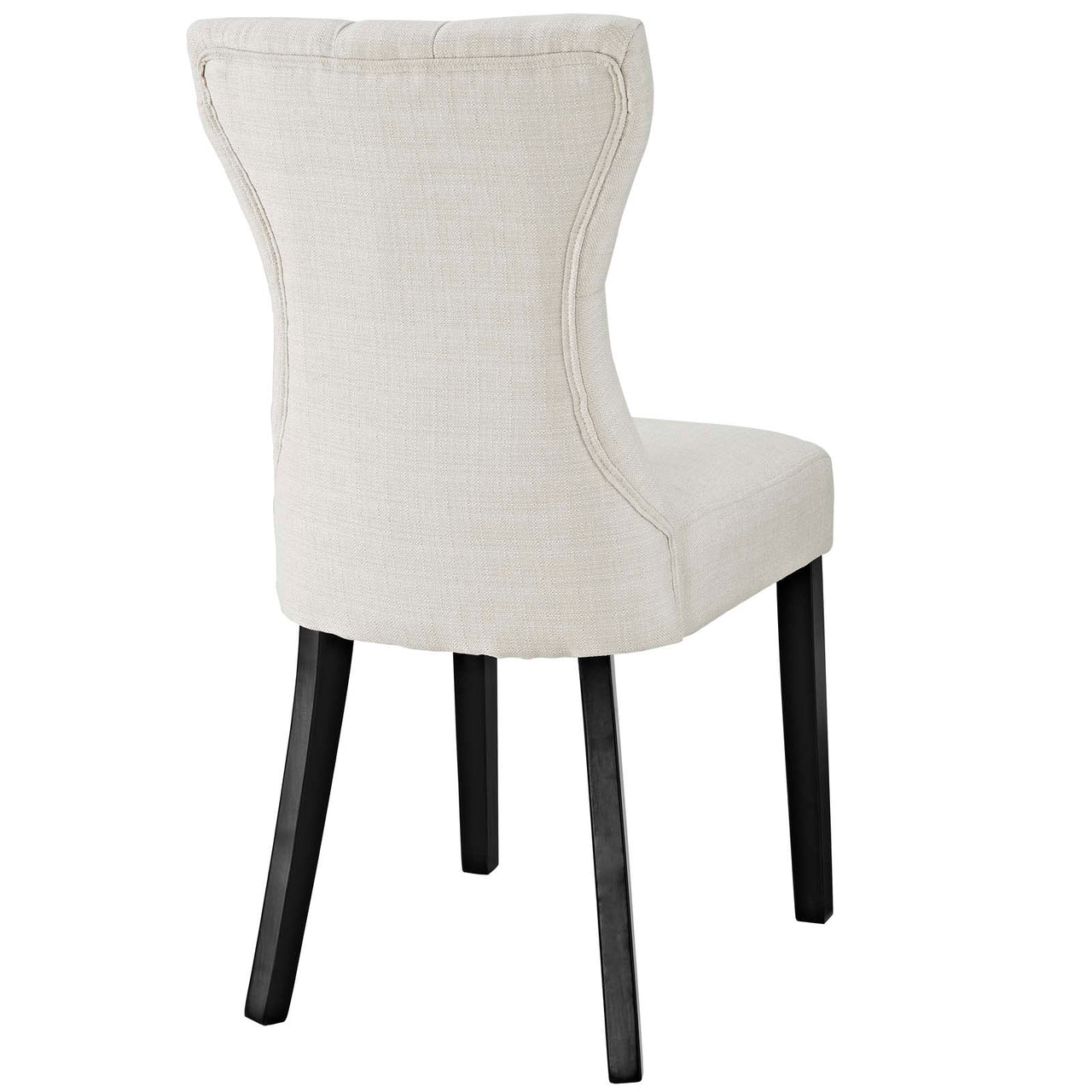 Hourglass Fabric Dining Chair Set of 4, Beige