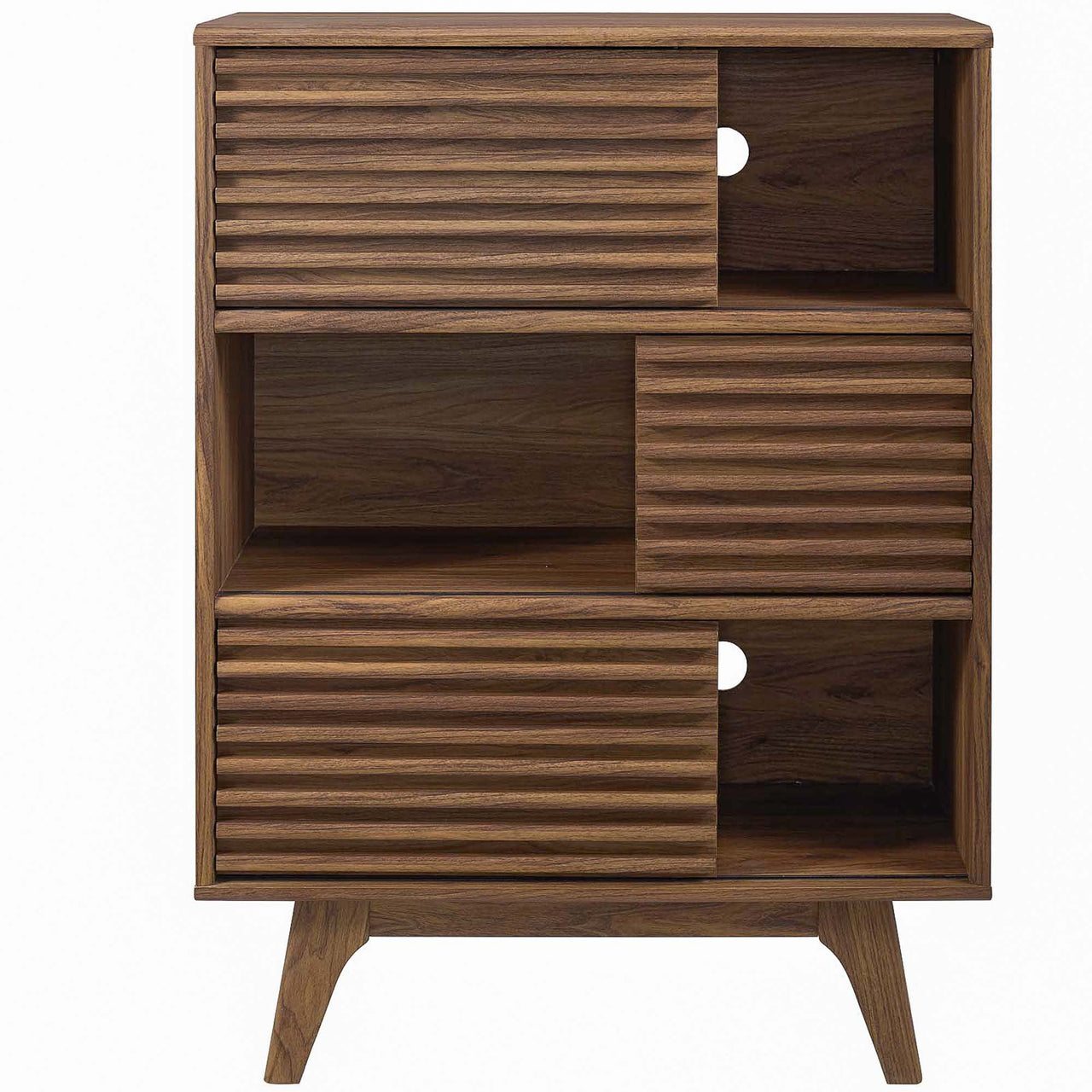 Ventra Storage Cabinet Stand, Walnut