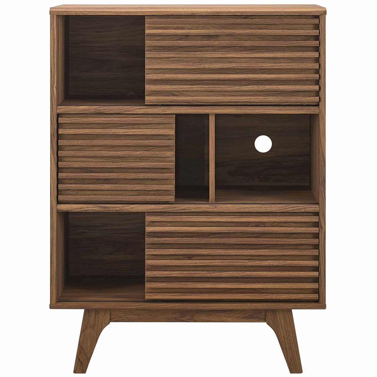 Ventra Storage Cabinet Stand, Walnut