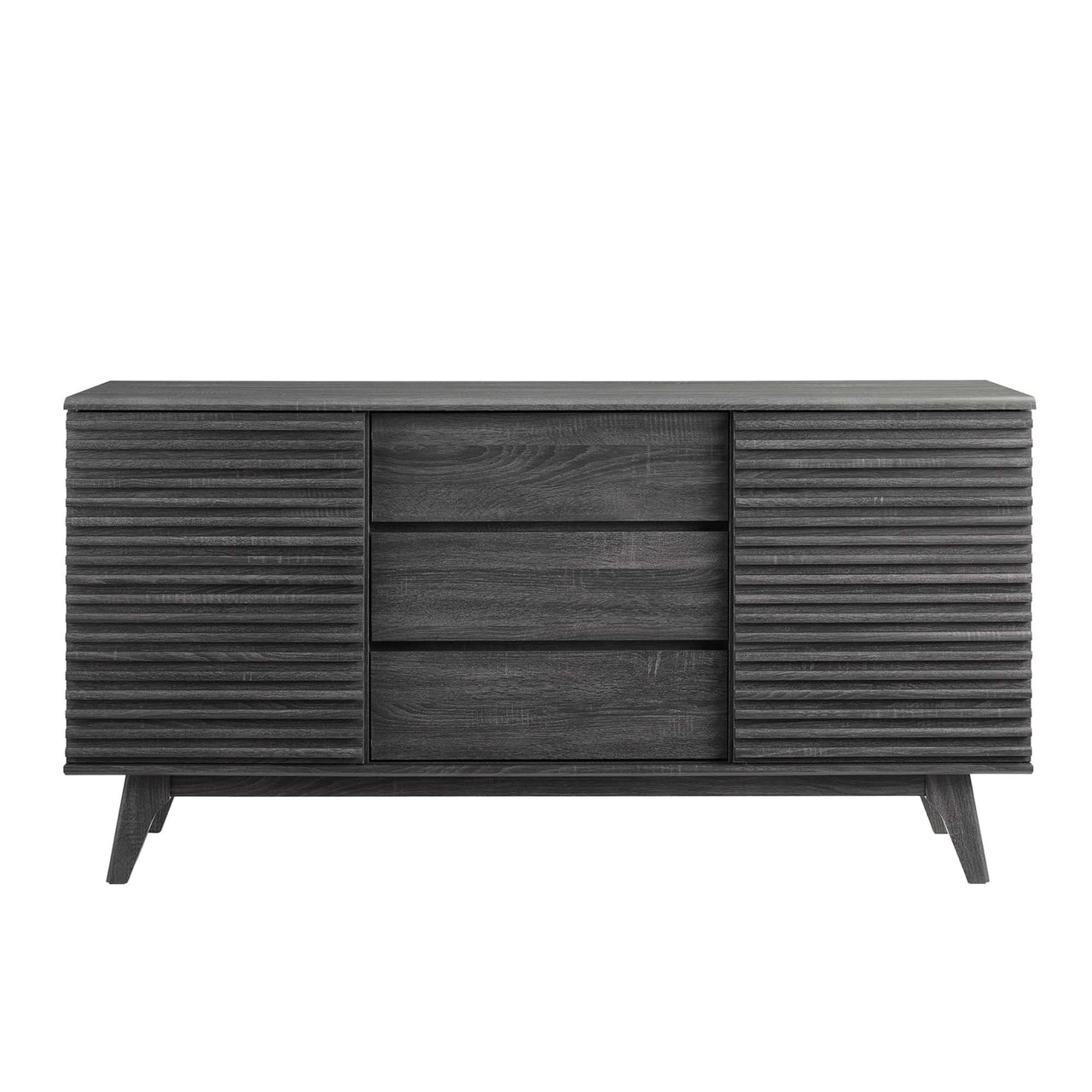 Ventra Sideboard Buffet Table | TV Stand, Medium, Charcoal