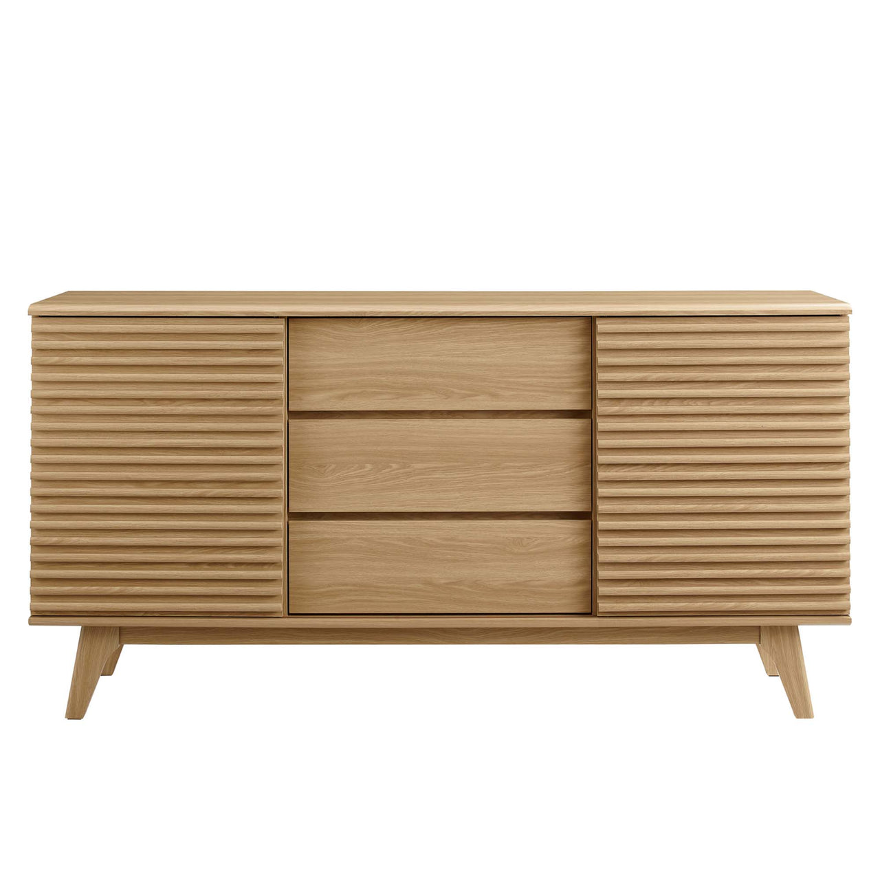 Ventra Sideboard Buffet Table | TV Stand, Medium, Oak