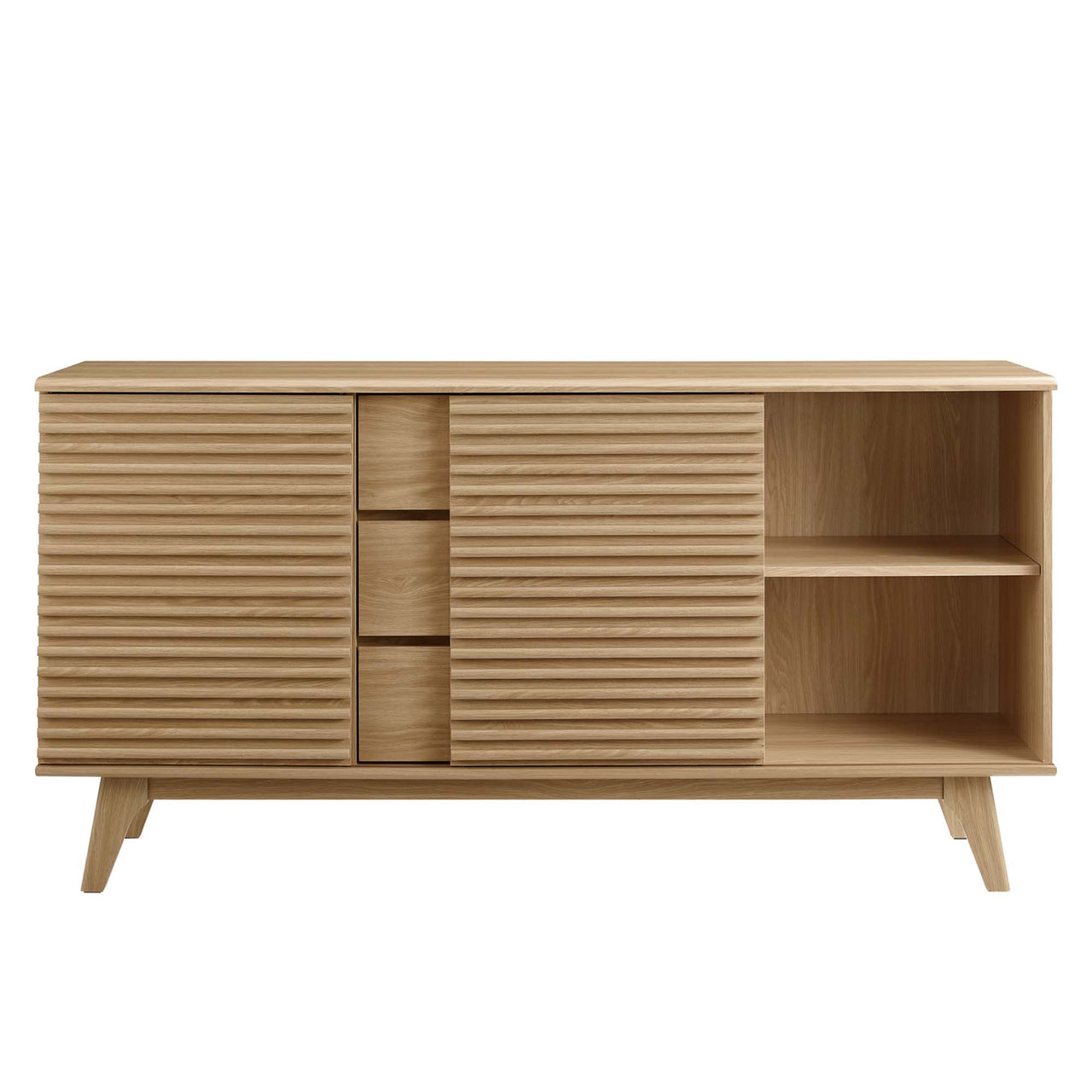 Ventra Sideboard Buffet Table | TV Stand, Medium, Oak