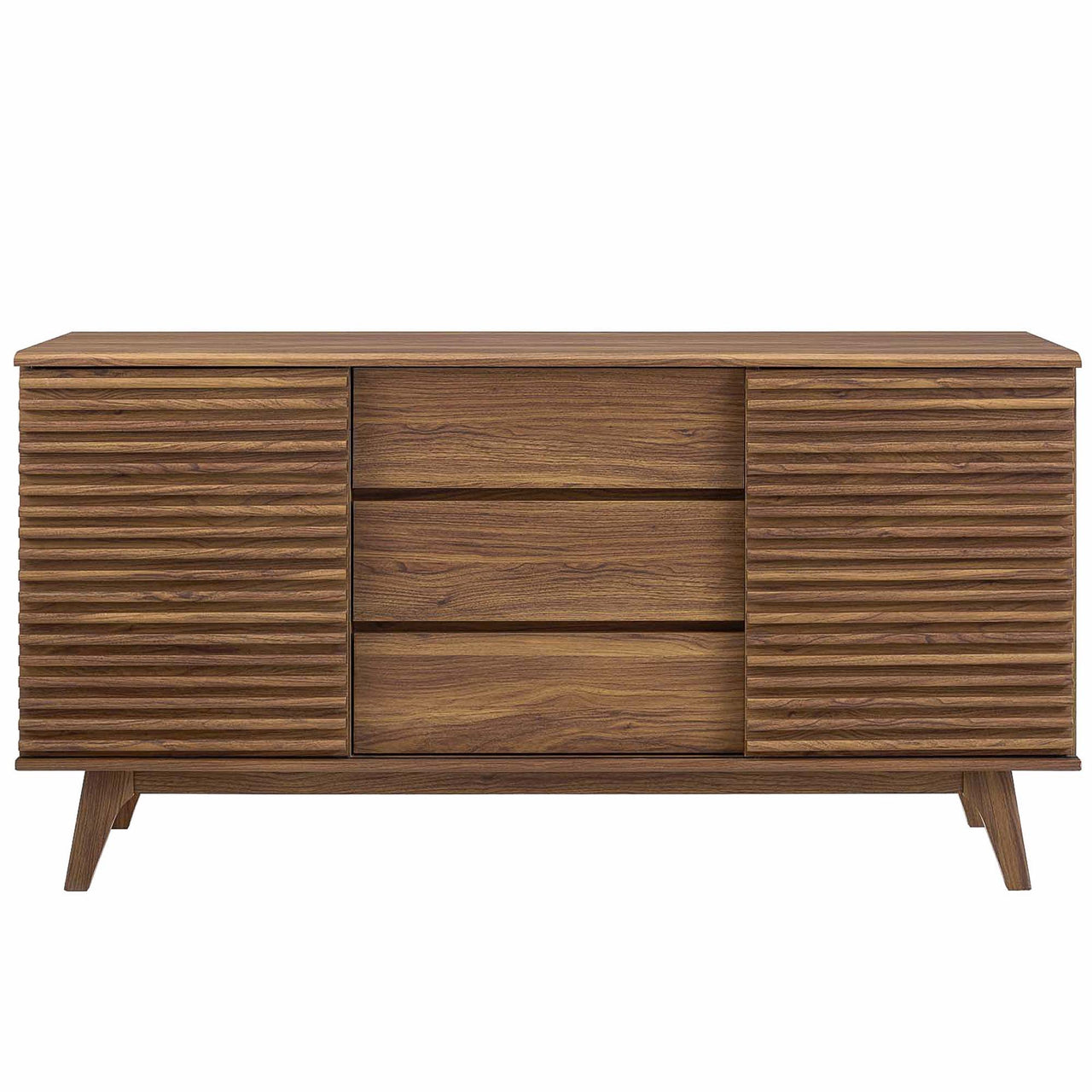 Ventra Sideboard Buffet Table | TV Stand, Medium, Walnut