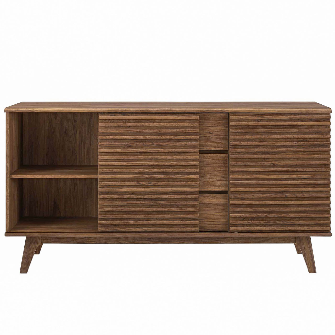 Ventra Sideboard Buffet Table | TV Stand, Medium, Walnut