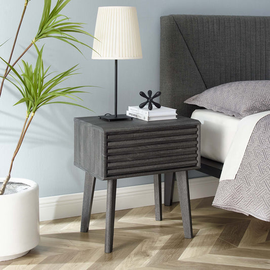 Ventra End Table, Charcoal