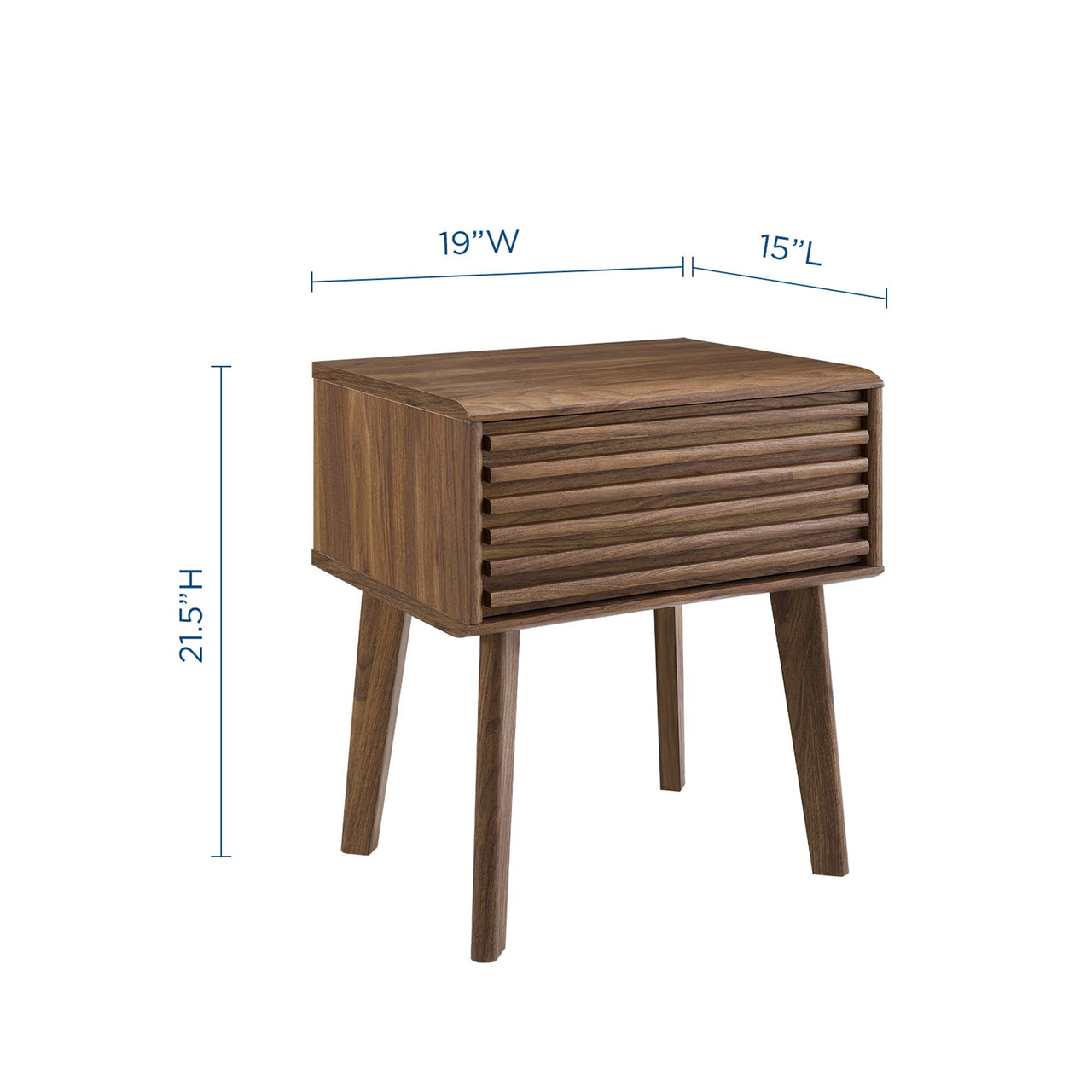 Ventra End Table, Walnut