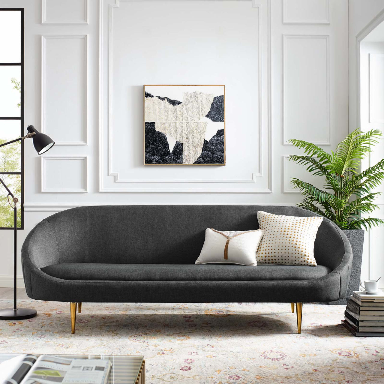 Graviton Fabric Sofa, Gray