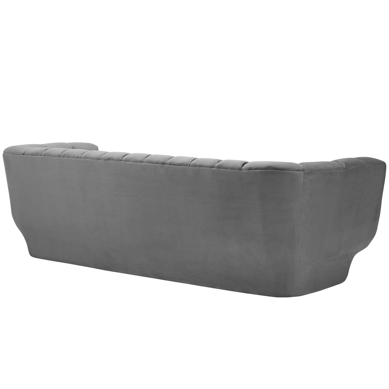 Imprint Velvet Sofa, Gray