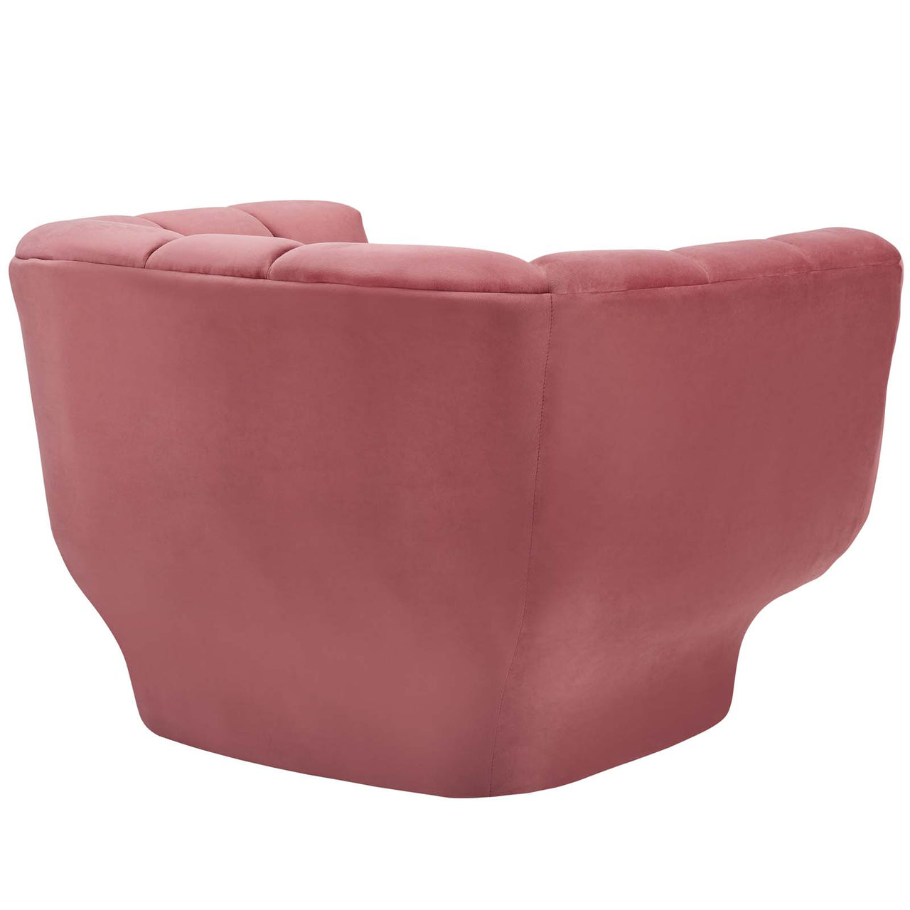 Imprint Velvet Armchair, Dusty Rose