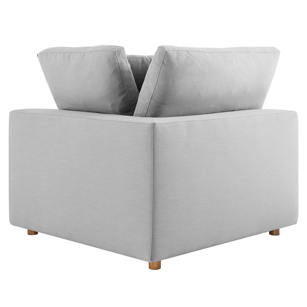 Angelic 2-Piece Cloudblend Loveseat Sectional, Light Gray