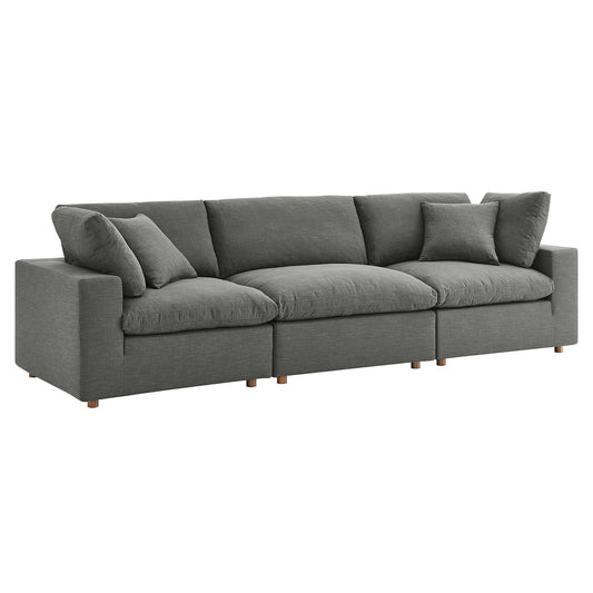 Angelic 3-Piece Cloudblend Sofa Sectional, Gray