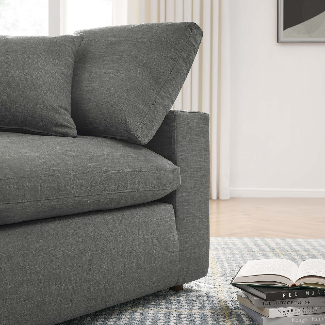 Angelic 3-Piece Cloudblend Sofa Sectional, Gray