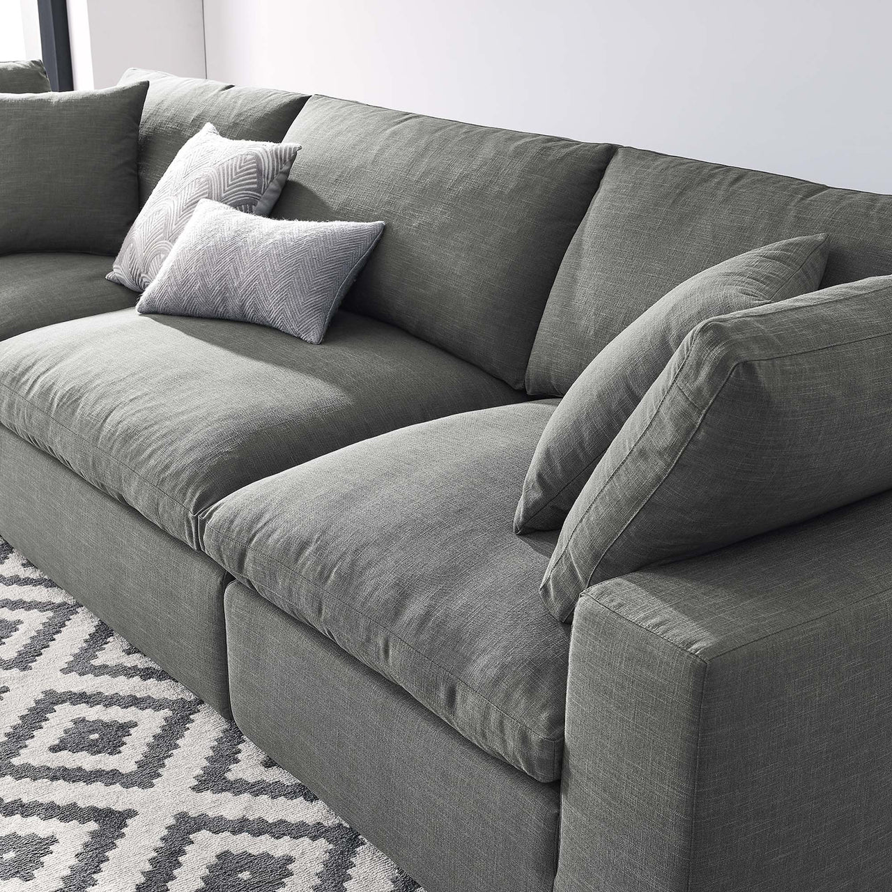 Angelic 3-Piece Cloudblend Sofa Sectional, Gray