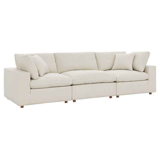 Angelic 3-Piece Cloudblend Sofa Sectional, Light Beige