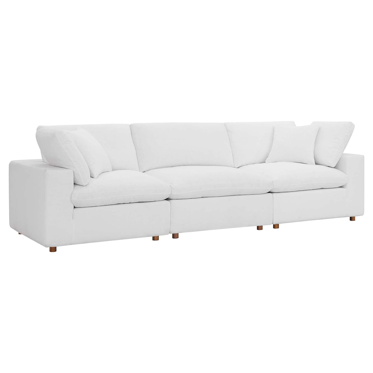 Angelic 3-Piece Cloudblend Sofa Sectional, Pure White