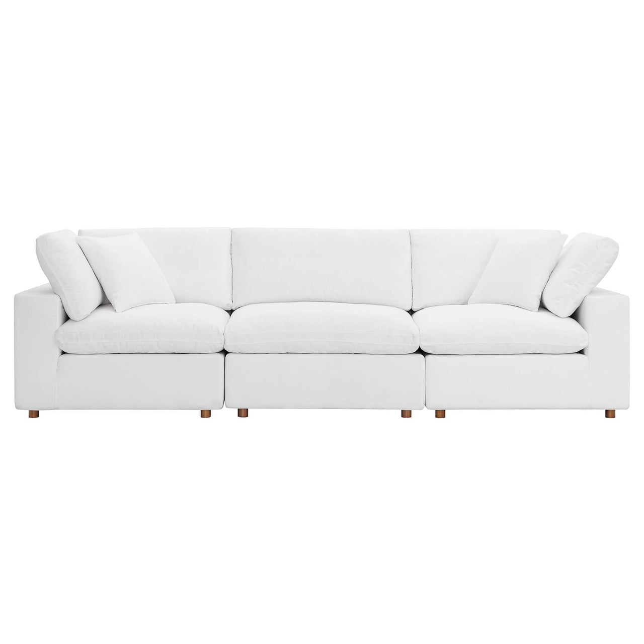 Angelic 3-Piece Cloudblend Sofa Sectional, Pure White
