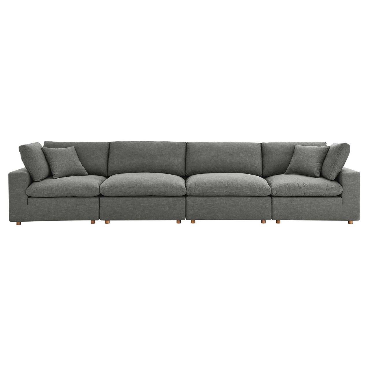 Angelic 4-Piece Cloudblend Sofa Sectional, Gray