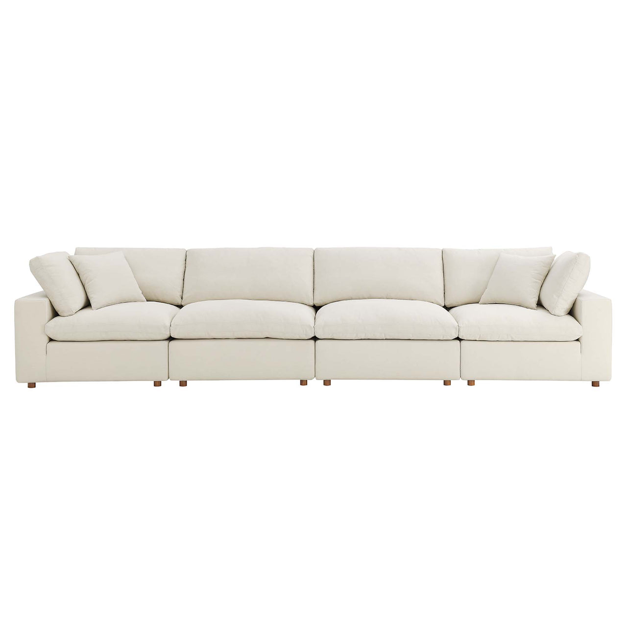 Angelic 4-Piece Cloudblend Sofa Sectional, Light Beige