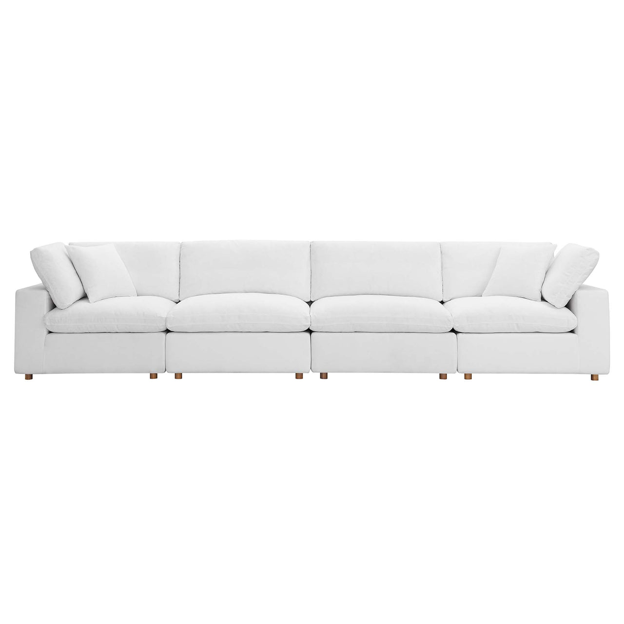 Angelic 4-Piece Cloudblend Sofa Sectional, Pure White